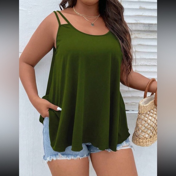 Luxe plus size purple comfy flowy tank top - Picture 8 of 16